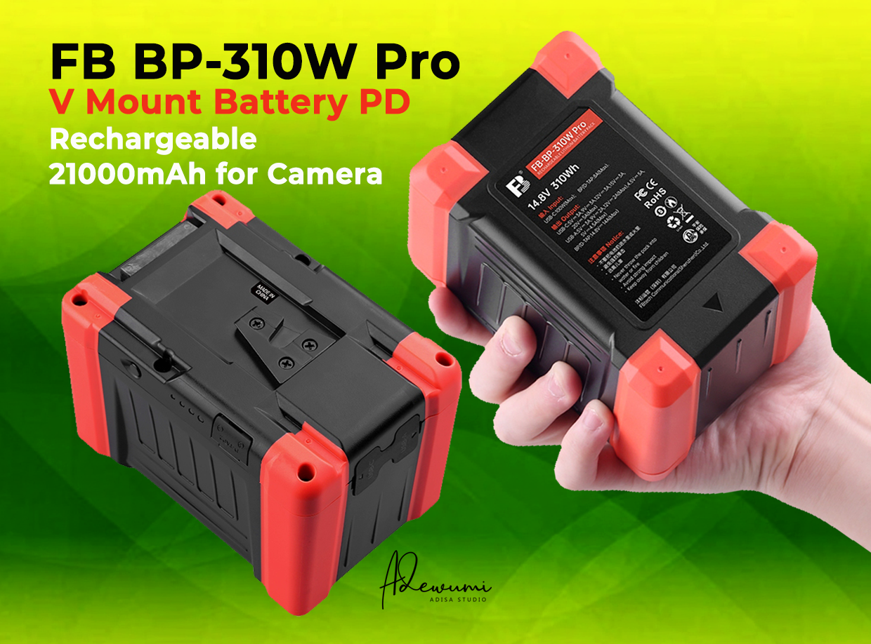  fb bp-310w pro v mount battery pd rechargeable 21000mah for camera 