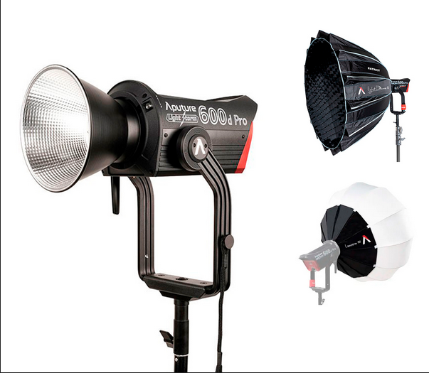 Aputure 600d + lightdome ii (with grid) or aputure lantern 90
