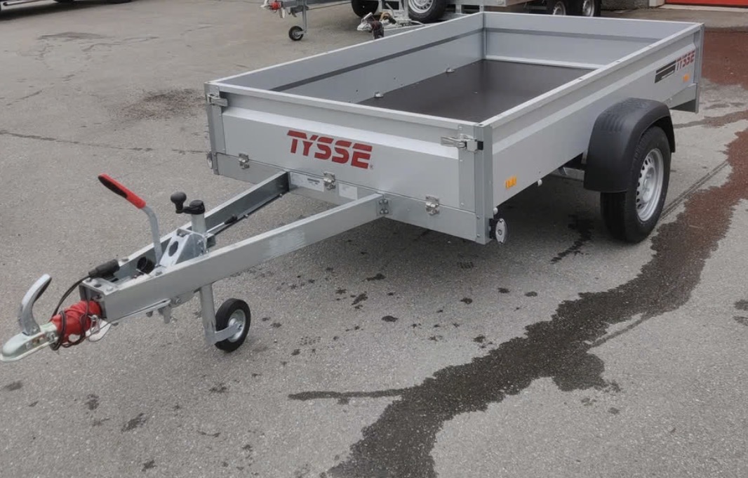  lei tysse 6280 varehenger / fritidshenger 1300 kg – med brems & pressening