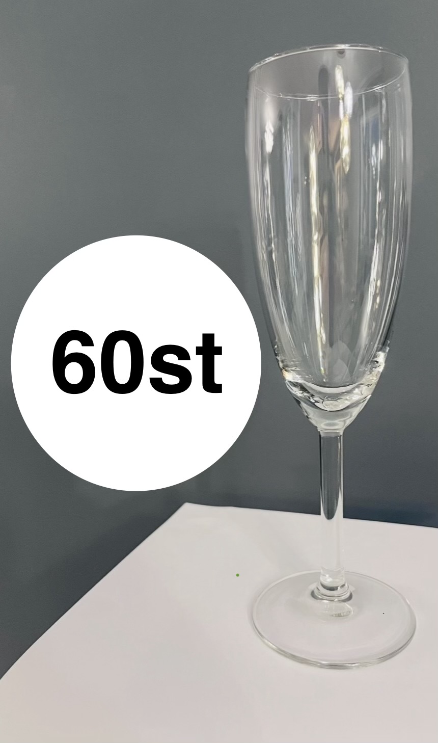 60 st champagneglas 21 cl 