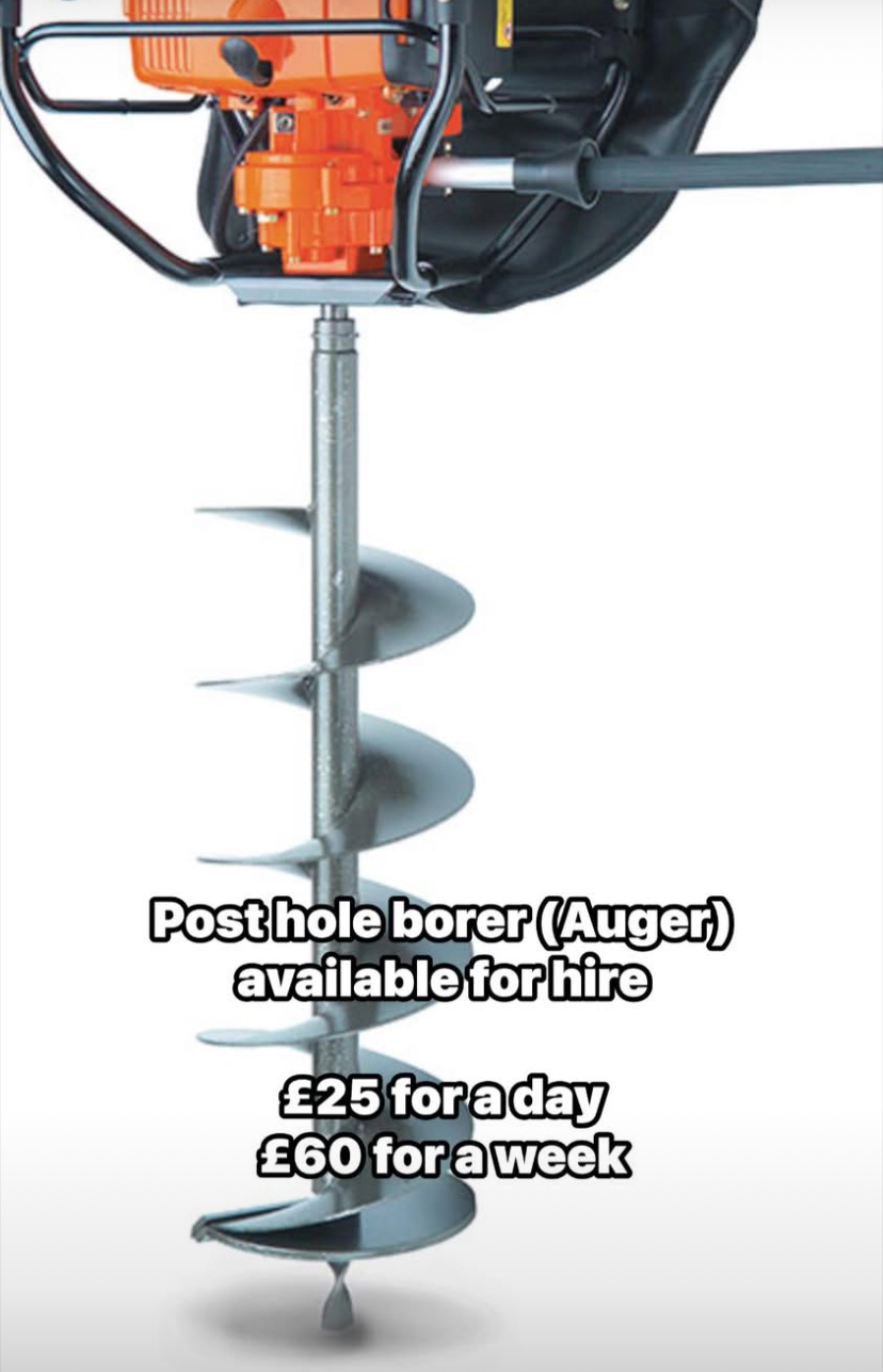 Post hole borer (auger)