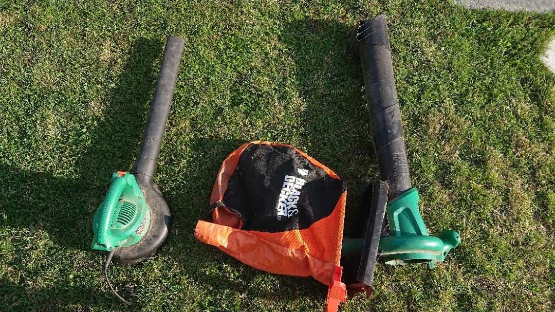 Kraftig lövblås/sug inkl uppsamlare