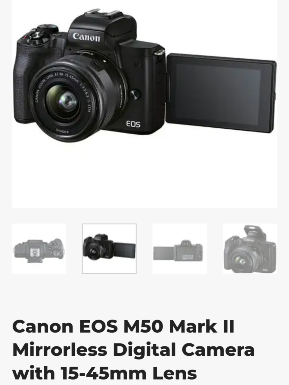 Canon eos m50 mark ii