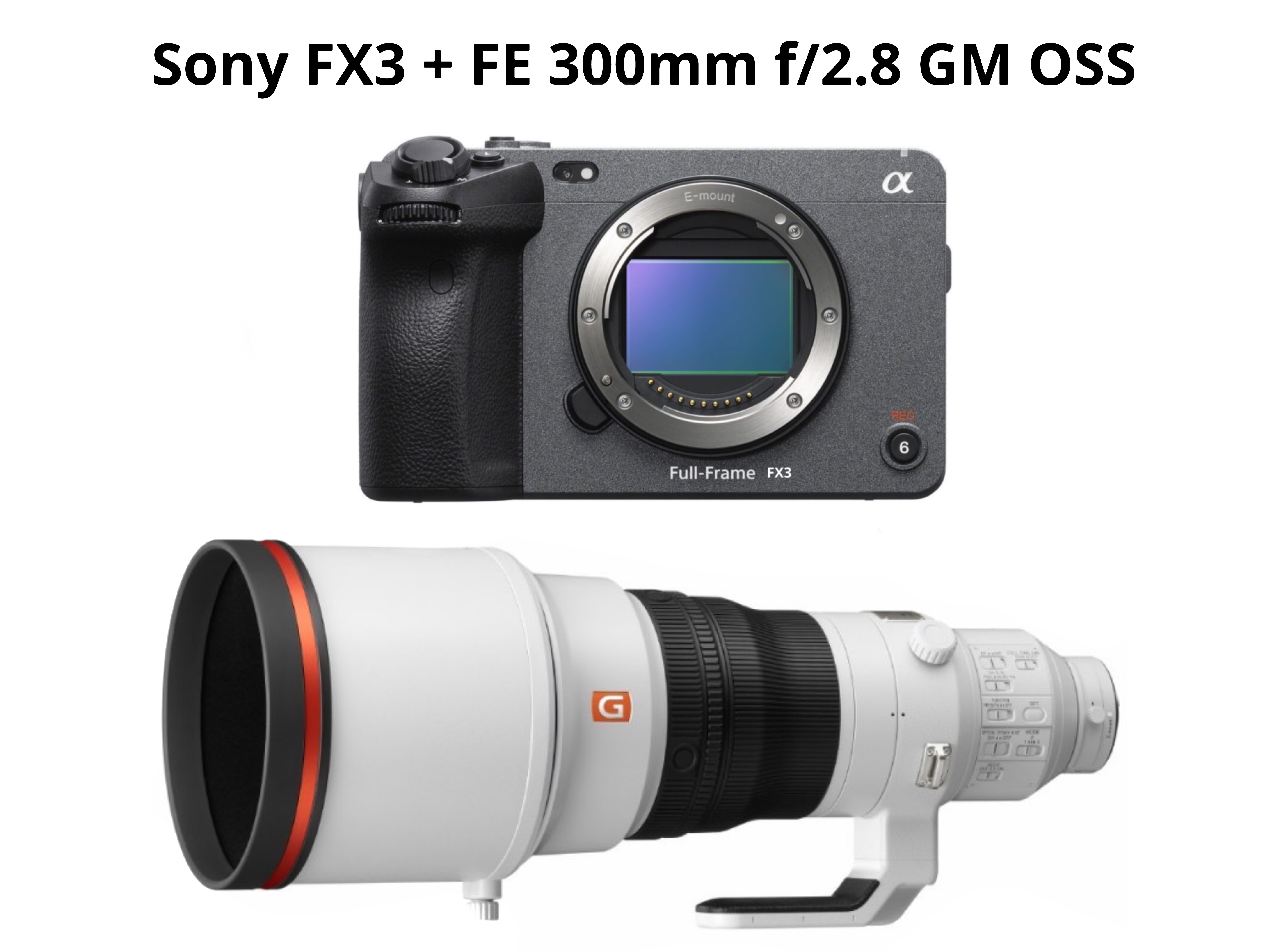 Sony fx3 + 300mm f2.8 gm / sony fx3 + fe 300mm f2.8 gm