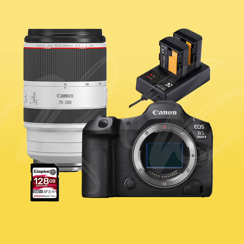 Canon eos r5 mark ii mk2 + canon rf 70-200 f2.8l is lens