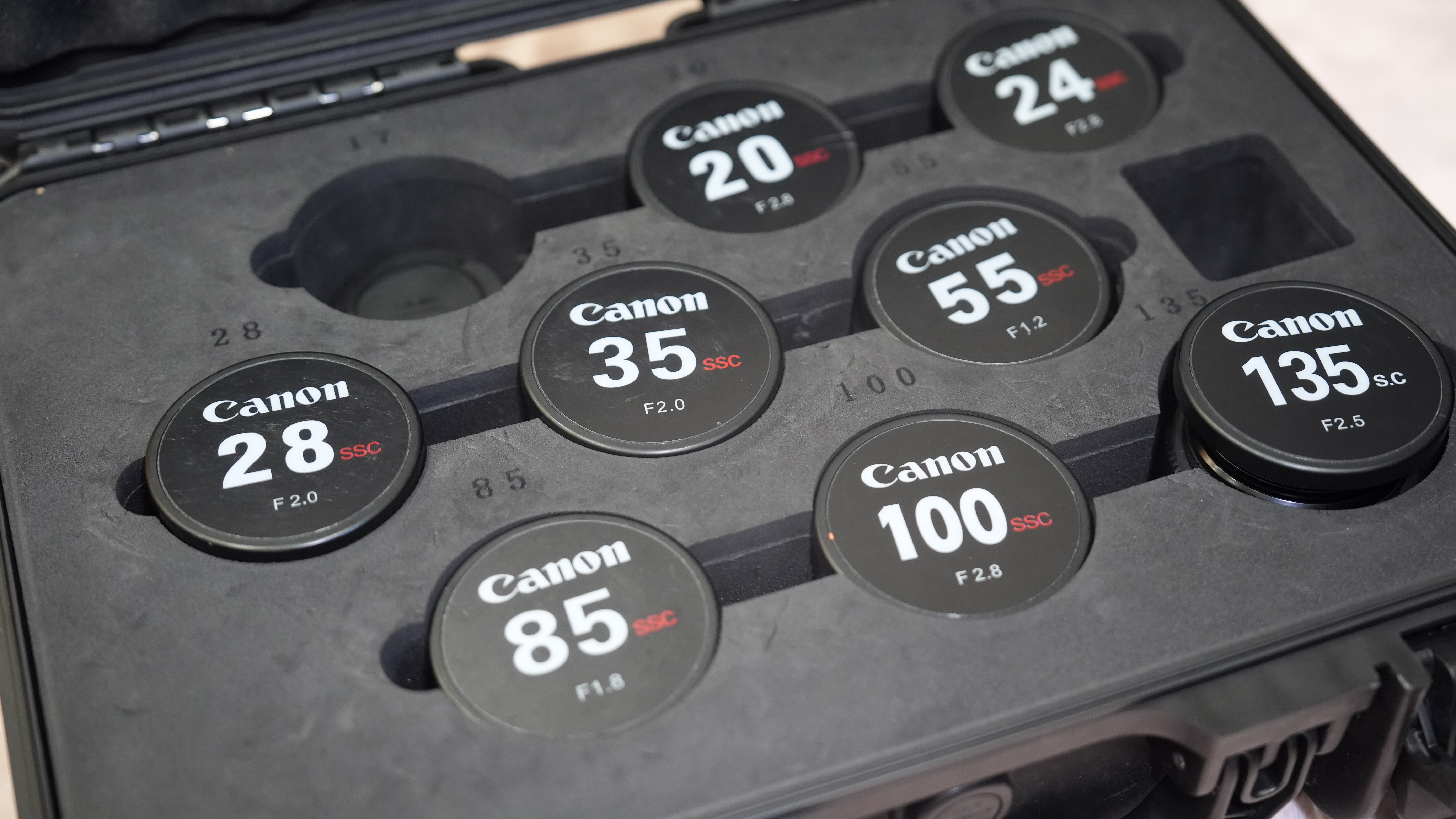8x canon fd cine-modded lens set - ef mount