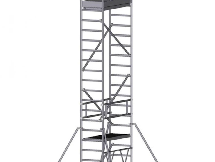 Rullestillas fra 1,5 til 9,5 meter høyde