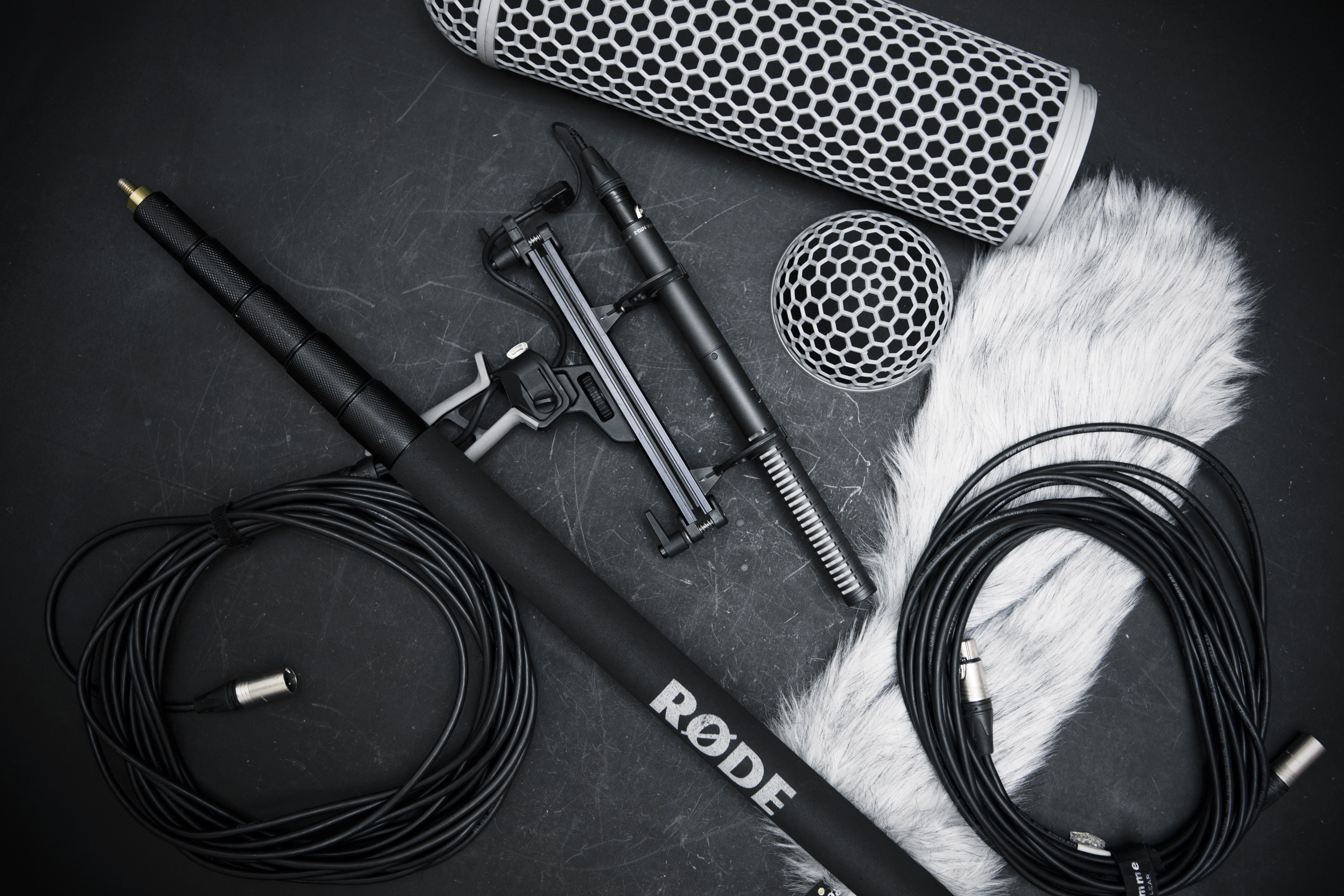 Rode ntg3b shotgun mic kit / 3m boom / blimp / deadcat 