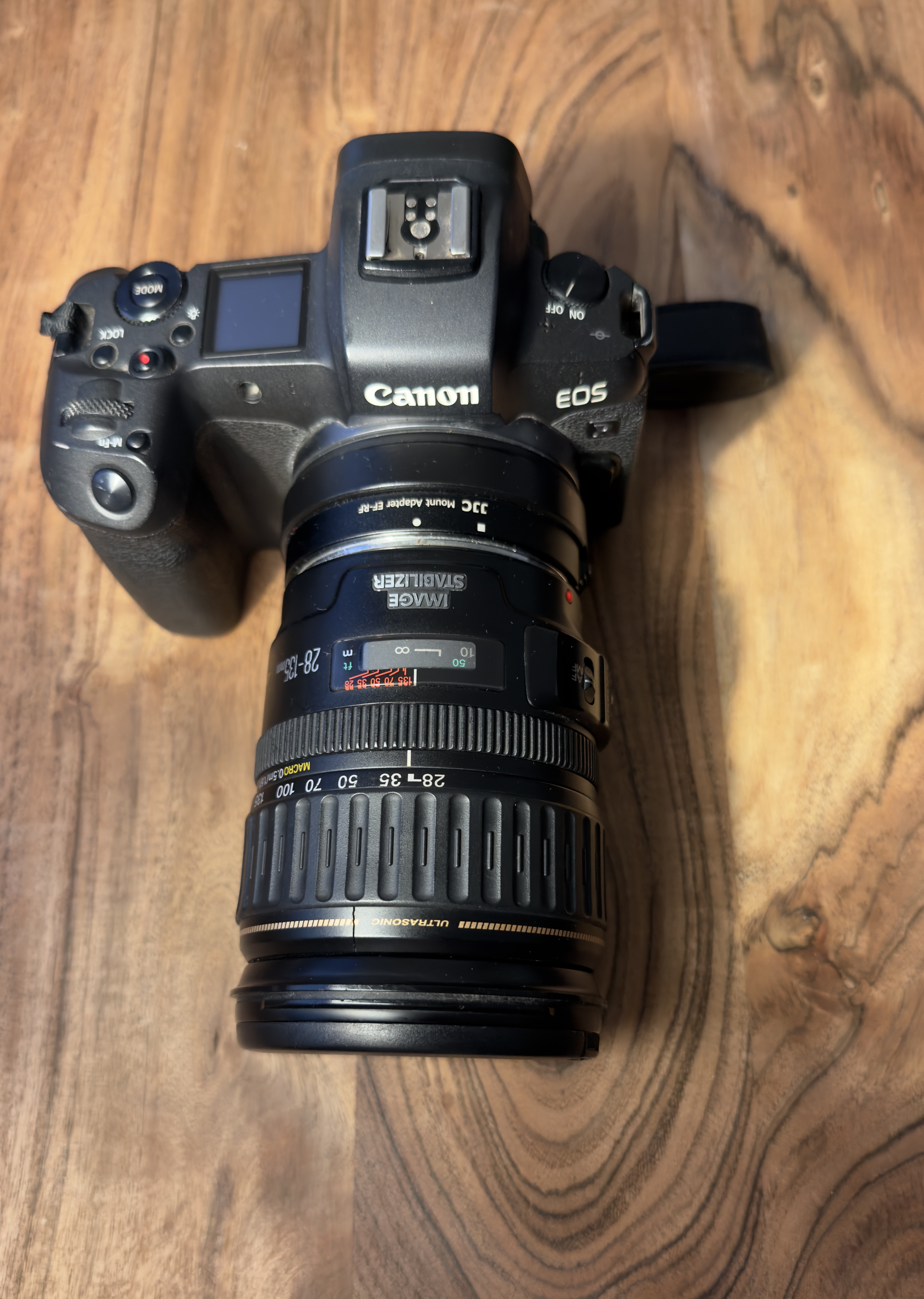 Canon eos r with 28m - 135m lens 