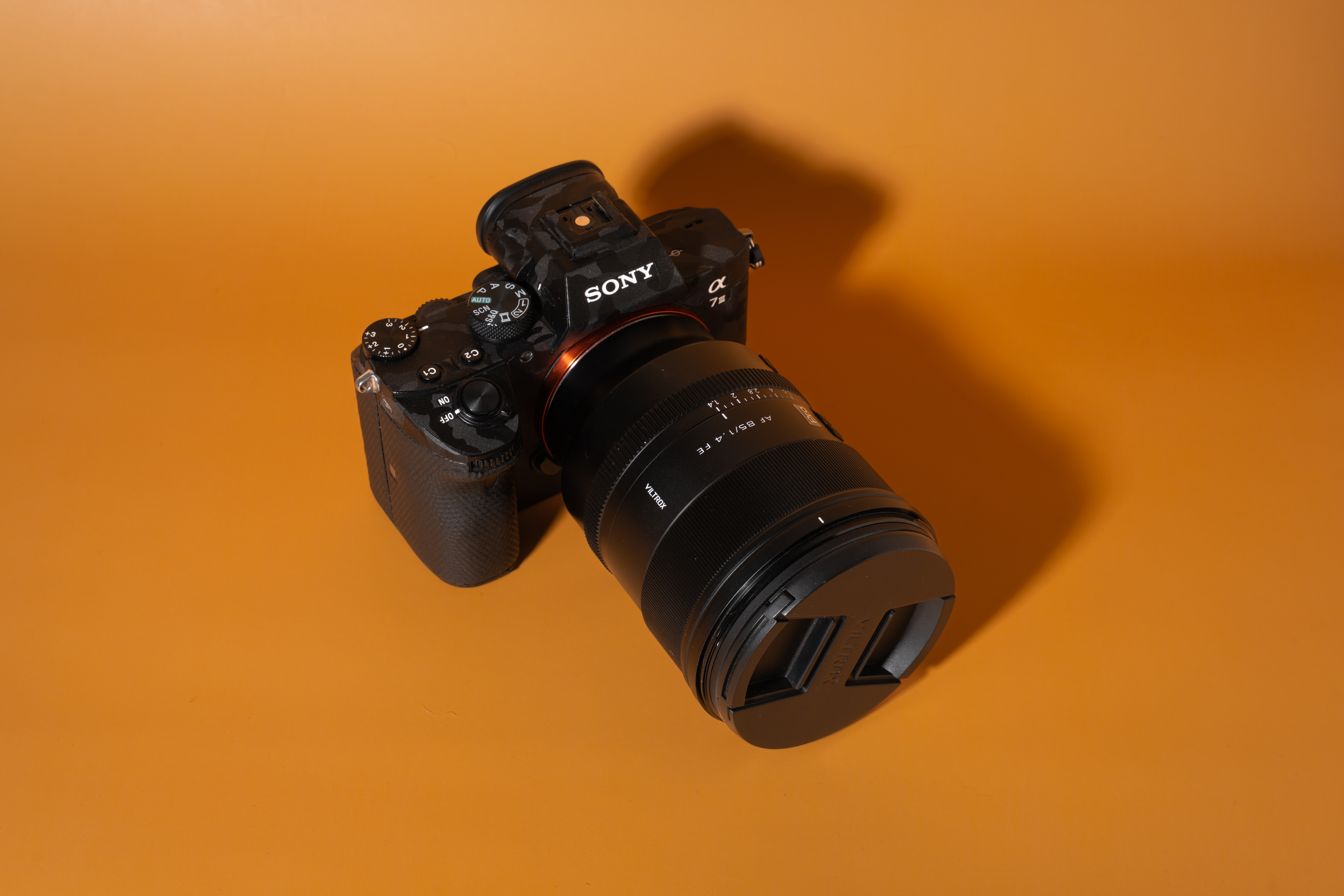 Sony alpha a7iii mirrorless camera w/ viltrox 85mm 1.4 pro lens