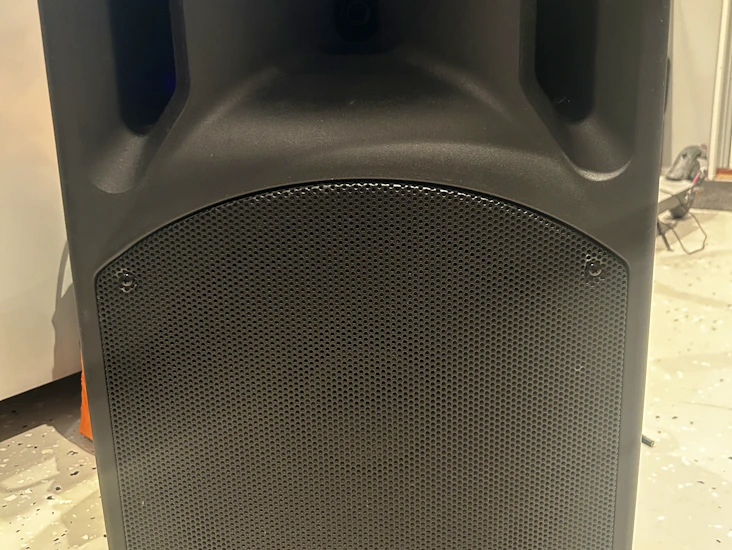 Musik högtalare med trådlös mikrofon