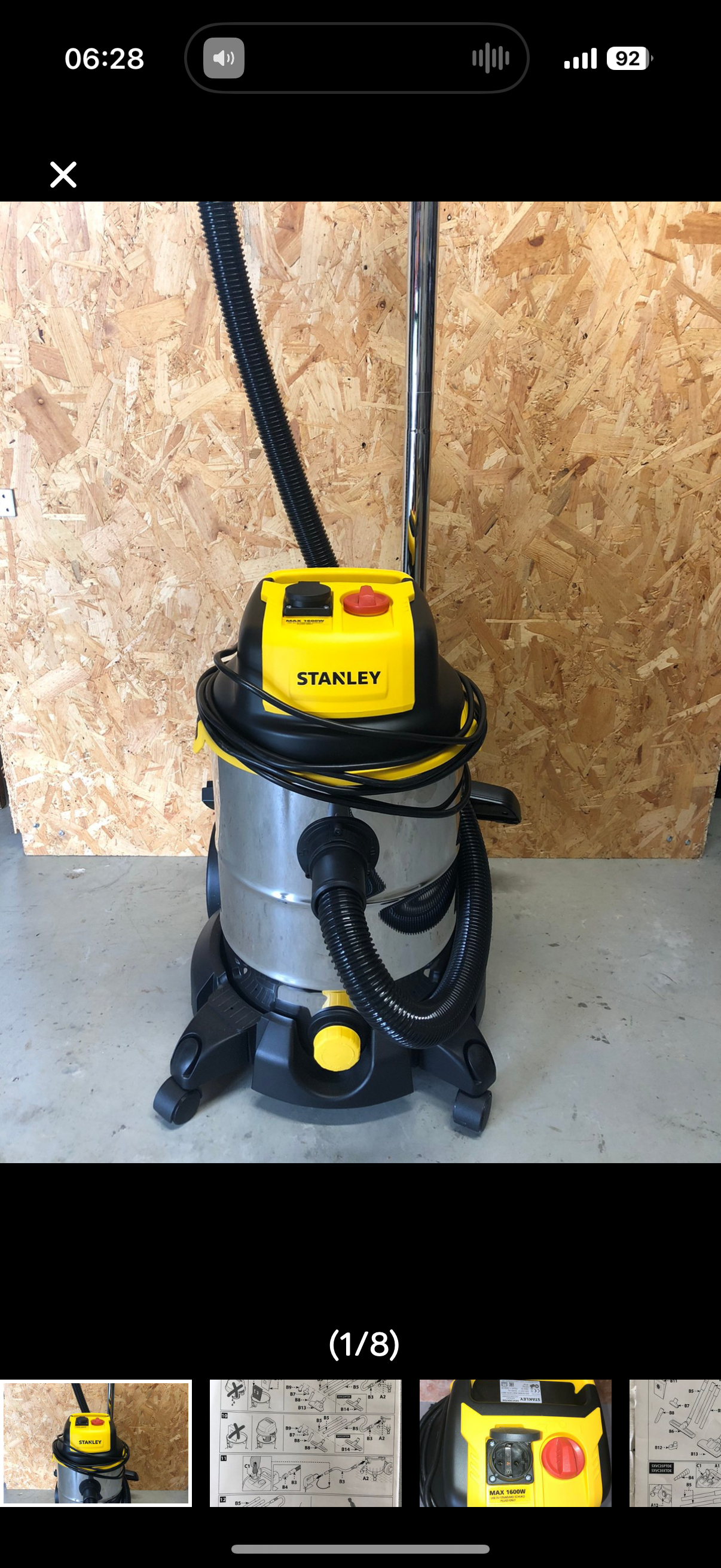 Grovstøvsuger/vannsuger