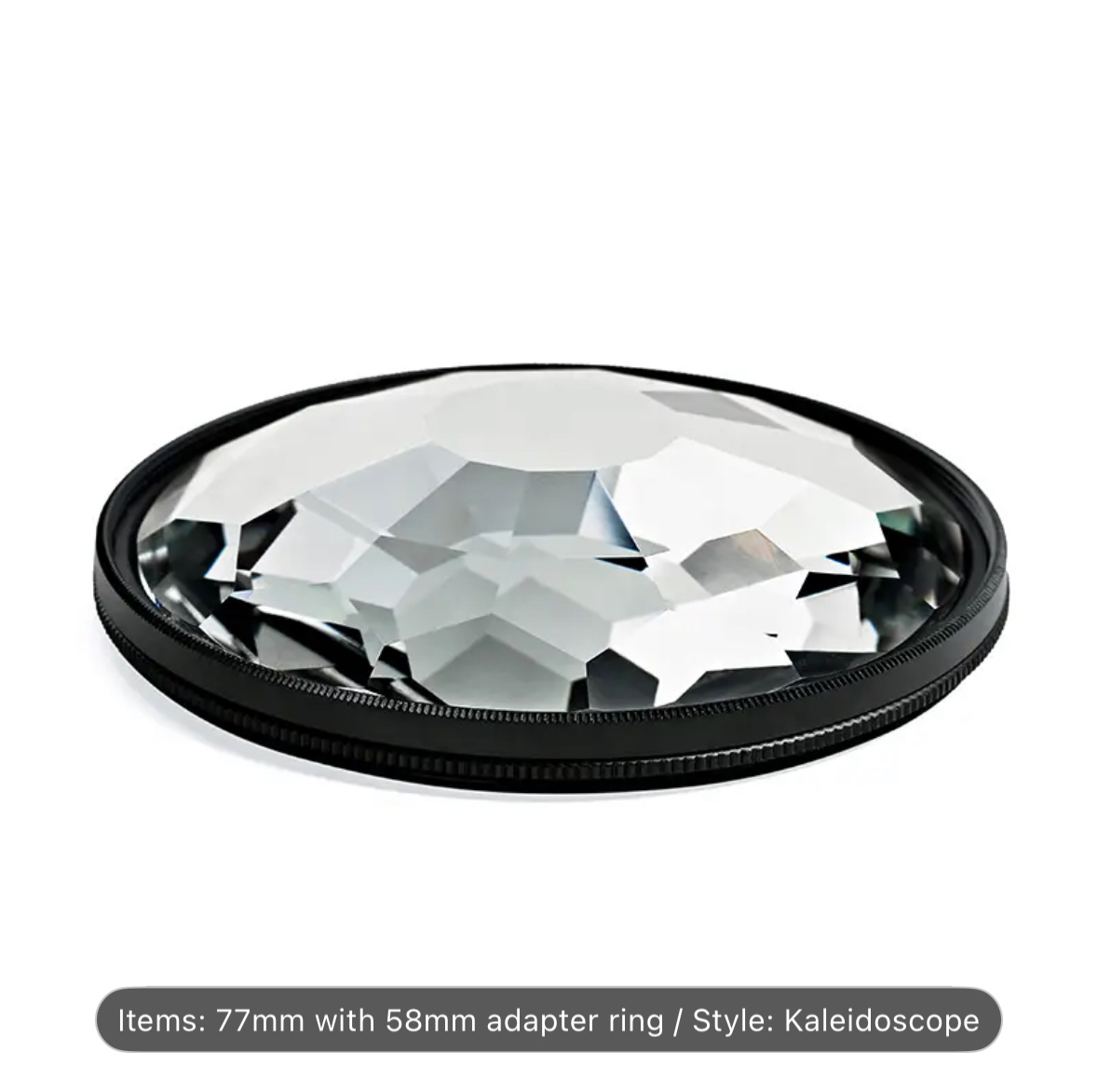 Kaleidoscope lens filter 