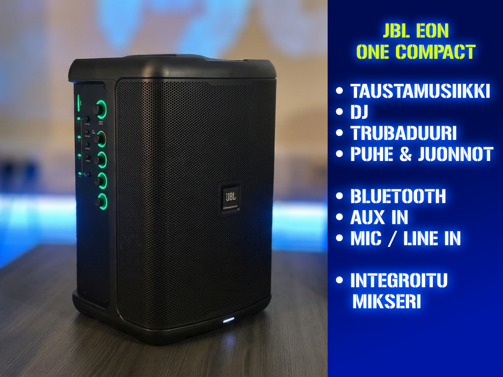 Akkukäyttöinen bluetooth-kaiutin jbl eon one compact