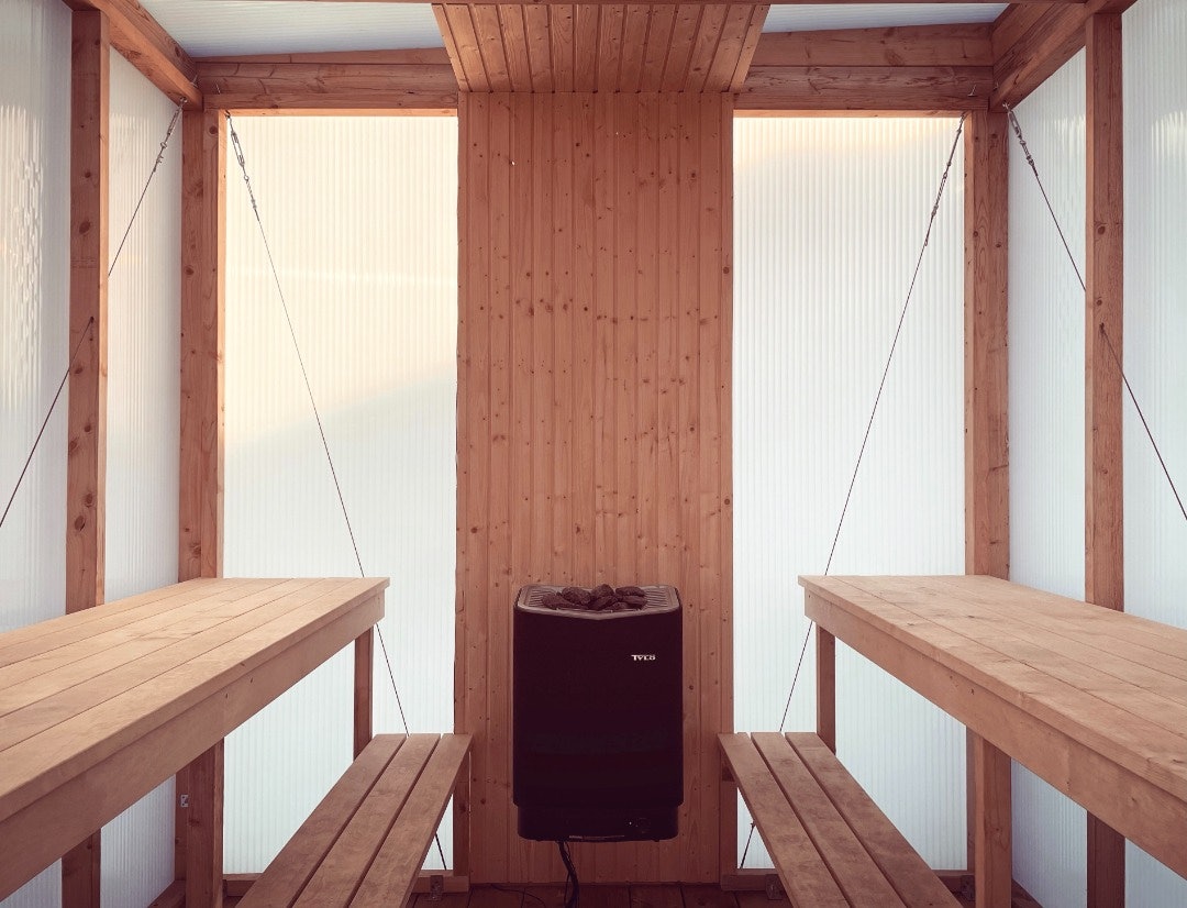 Hyr Bastu på hjul av Emilie D i Övre Gärdet, Stockholm