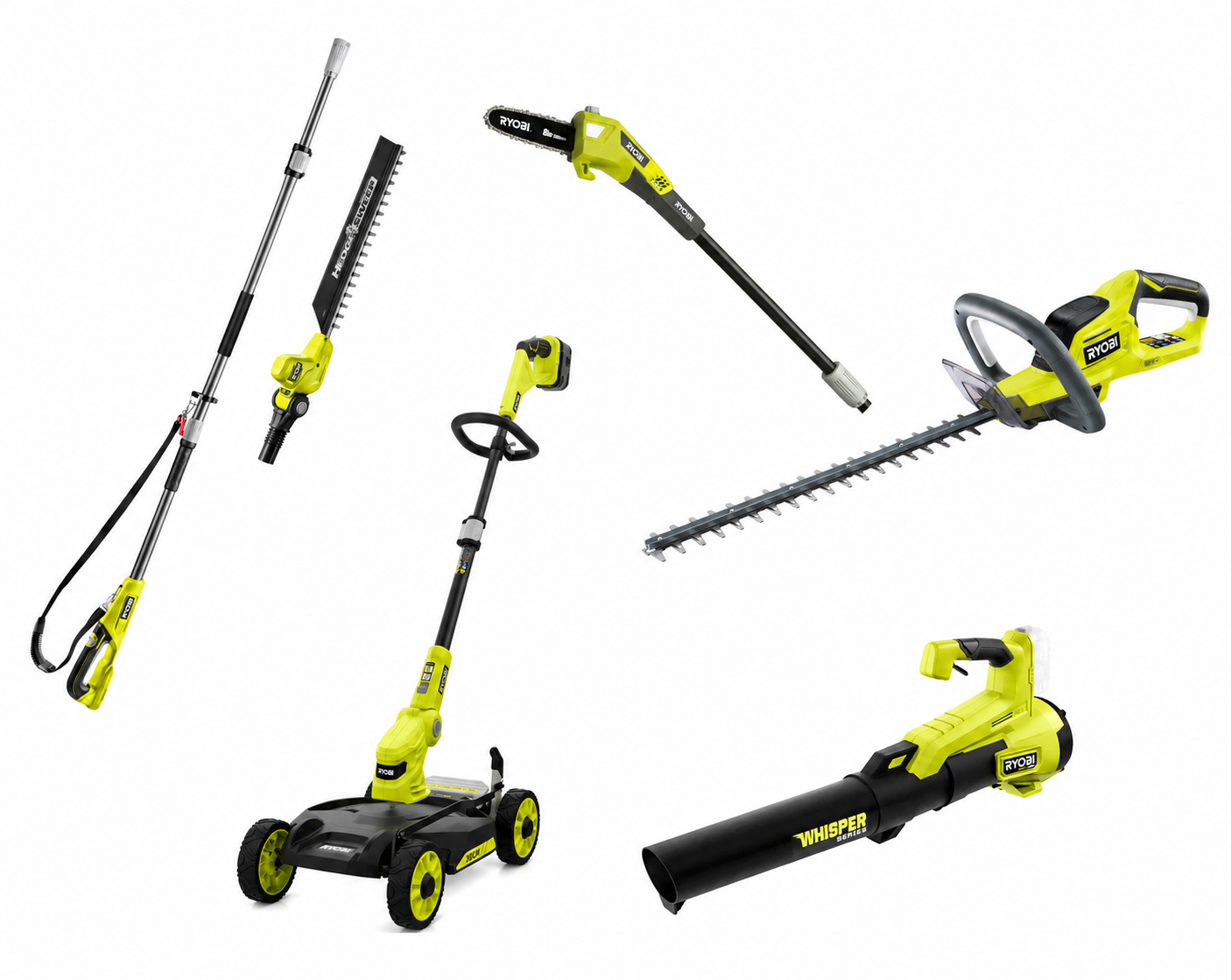 Ryobi hageredskaper 