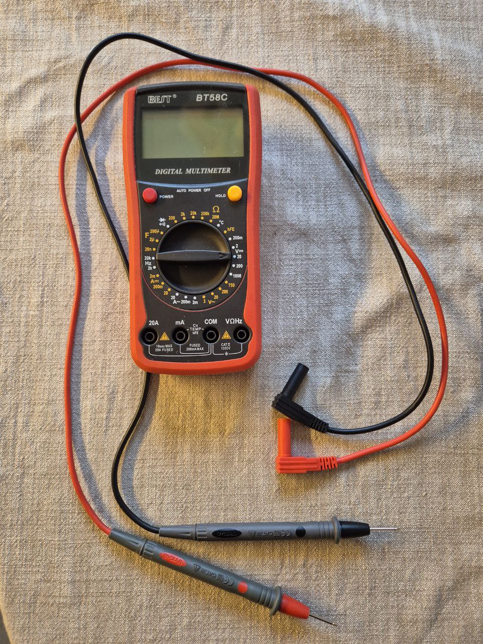 Digital multimeter best bt58c – perfekt för eljobb, hobby och felsökning!