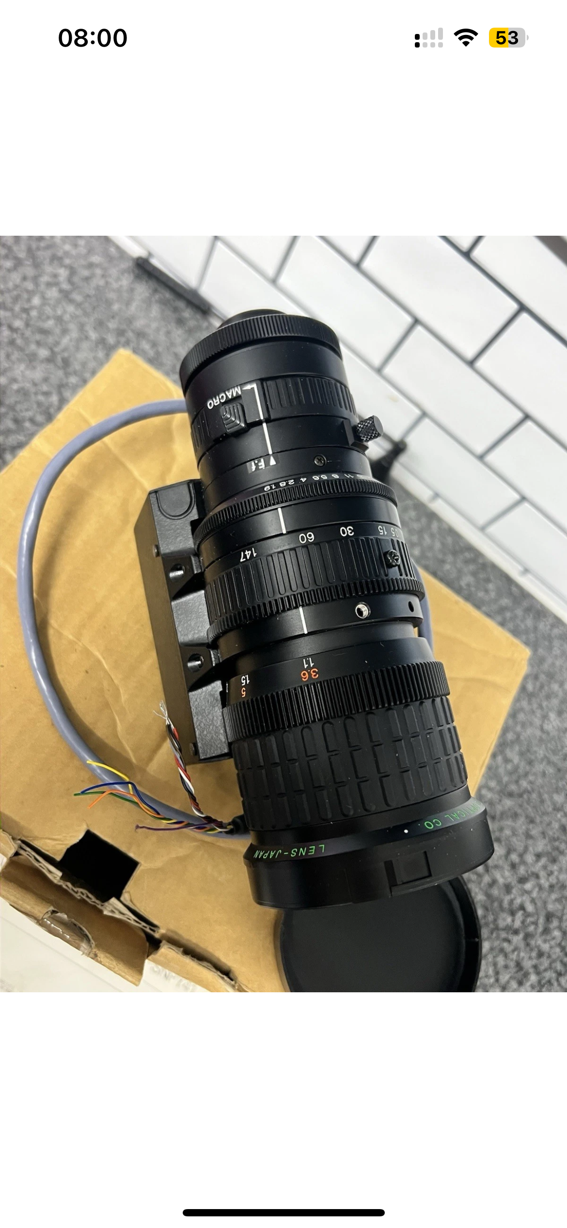 Fujinon h14x10.5b-snpy41 cctv tv zoom lens 10.5-147mm 1:1.9 c-mount and mft