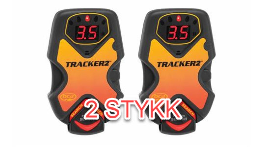 2 stykk skredsøkere: tracker 2