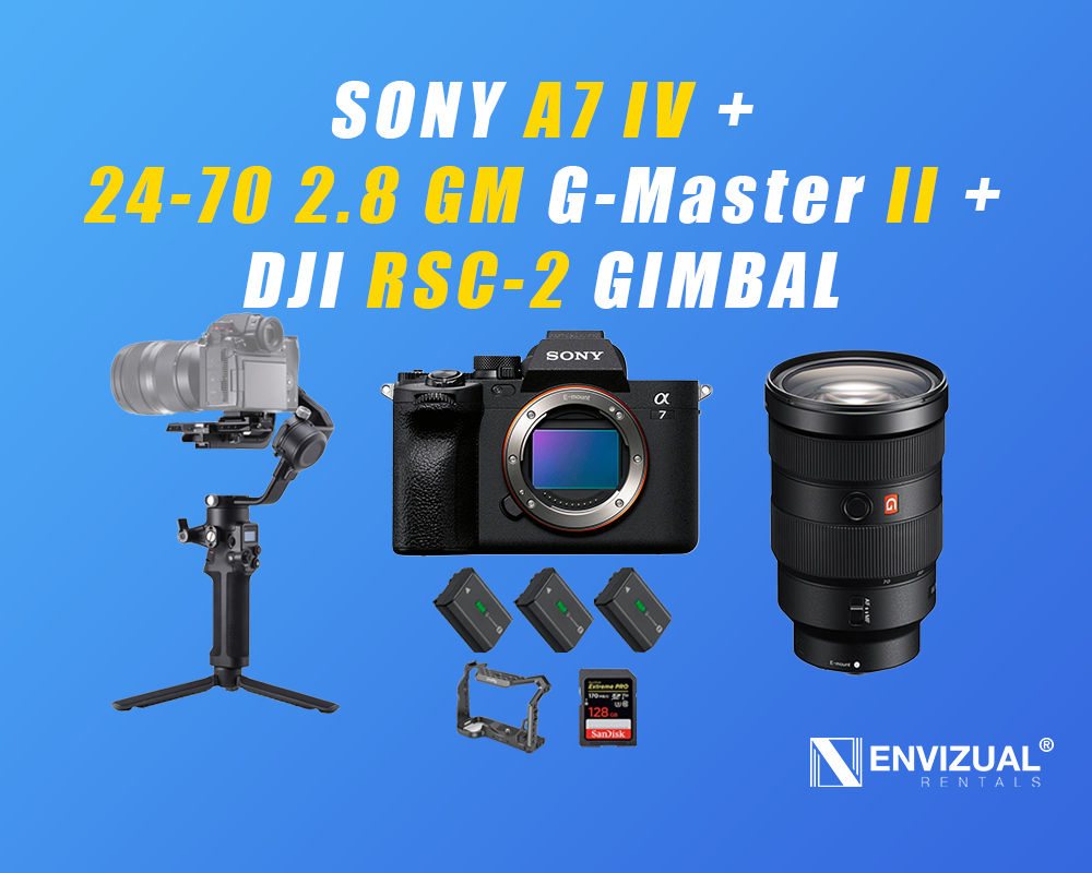 Sony a7 iv 4 + 24-70 mm 2.8 gm ii + ronin rsc2 combo- a7iv
