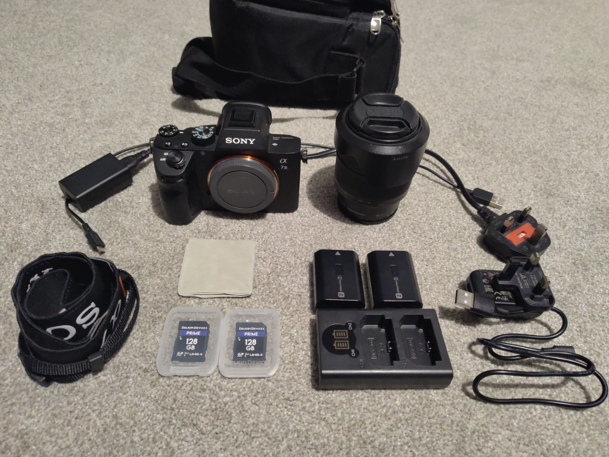 Sony alpha 7 iii mirrorless camera and lens kit
