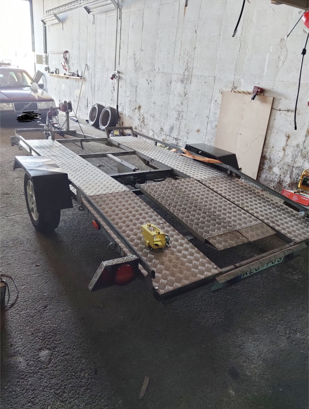 1300kg bil trailer med vinsch 