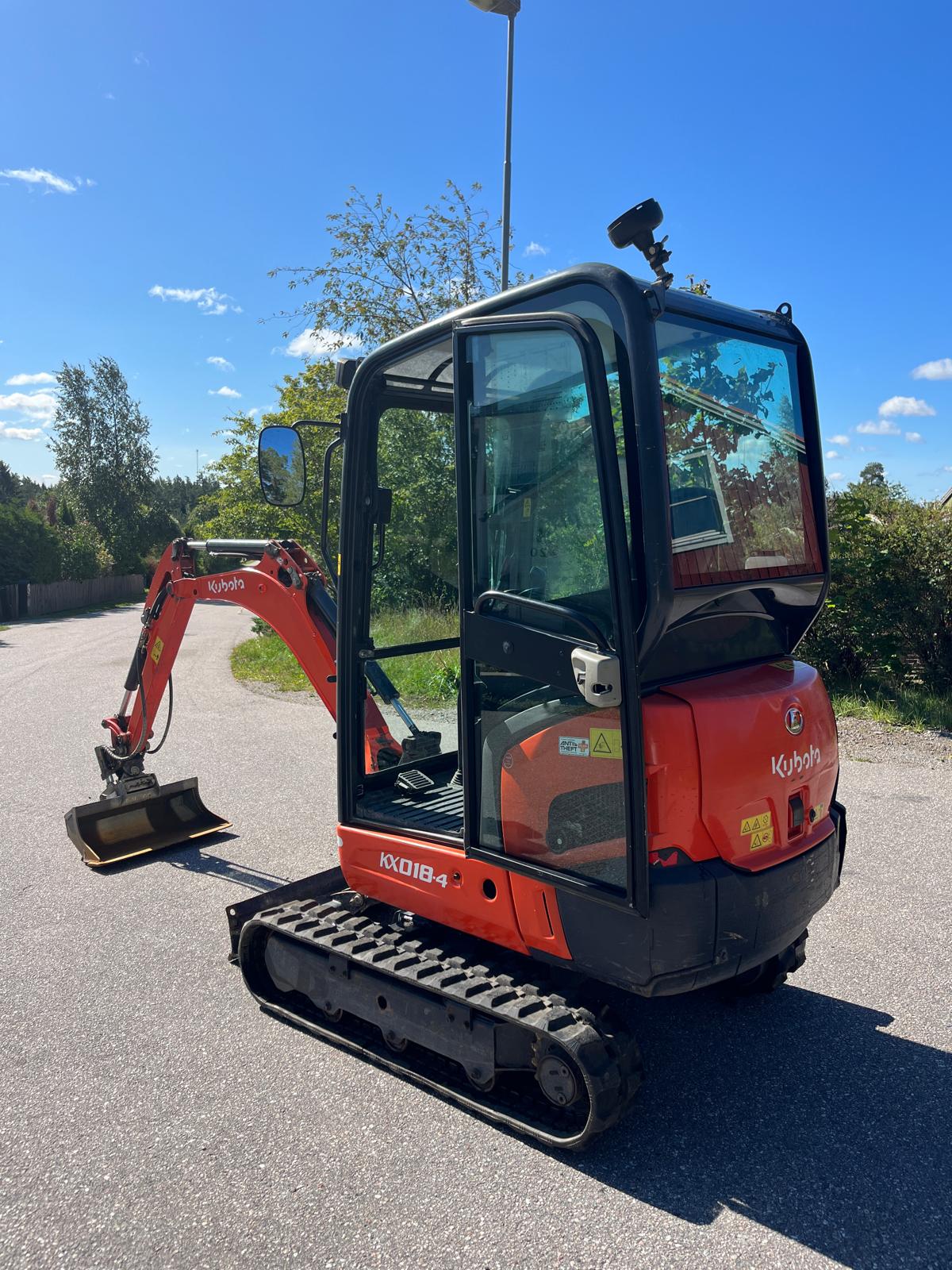 Grävmaskin kubota 1.8 ton