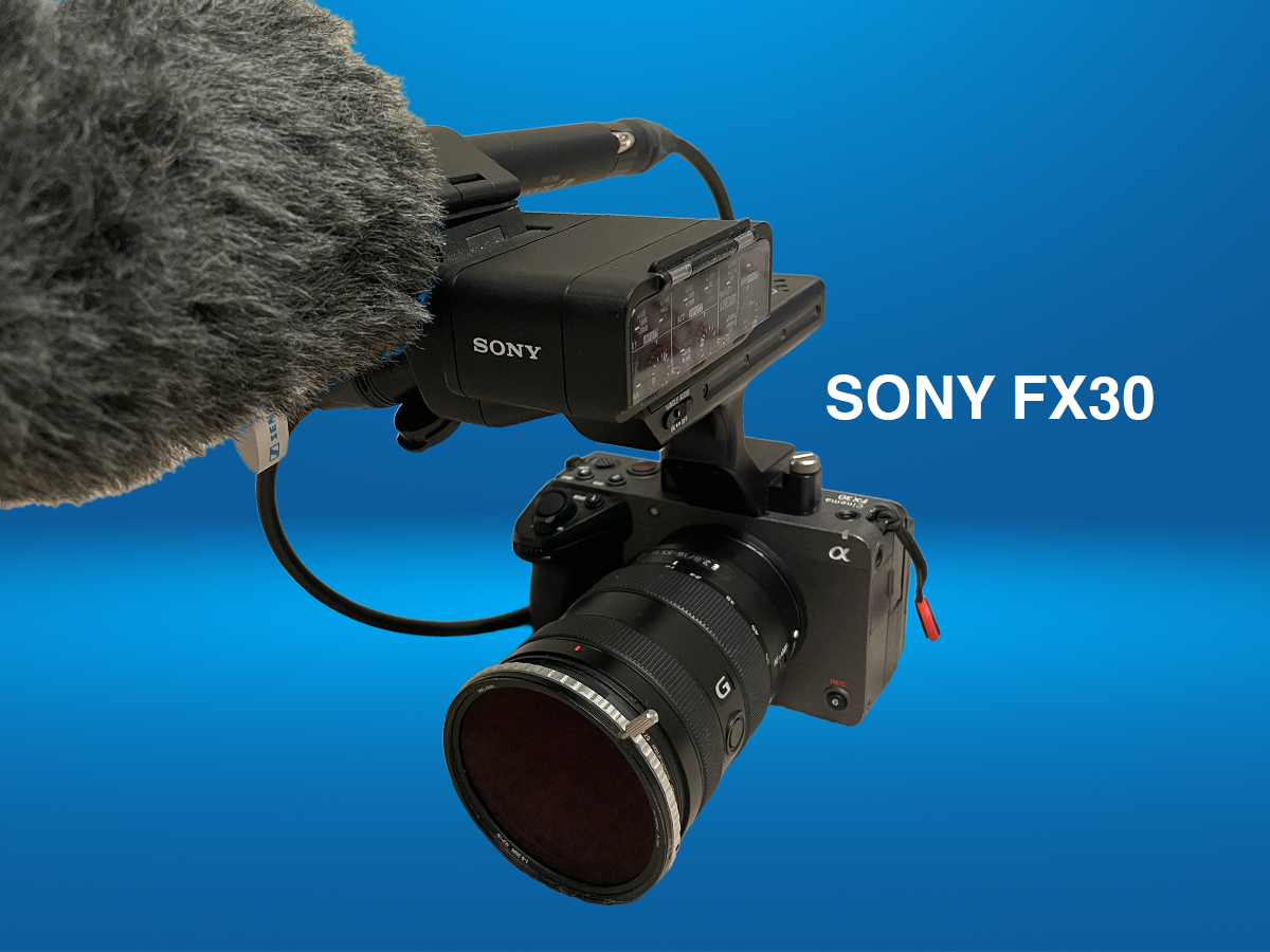 Sony fx30 m/ sony e 2.8/ 16-55 g + xlr håndtak og sennheiser mikrofon