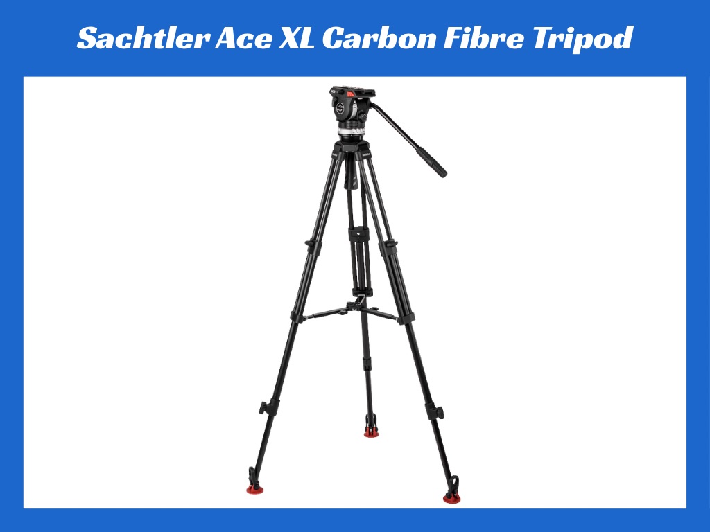 Sachtler ace xl carbon fibre ms 75mm fluid head tripod + vct plate, like aktiv8
