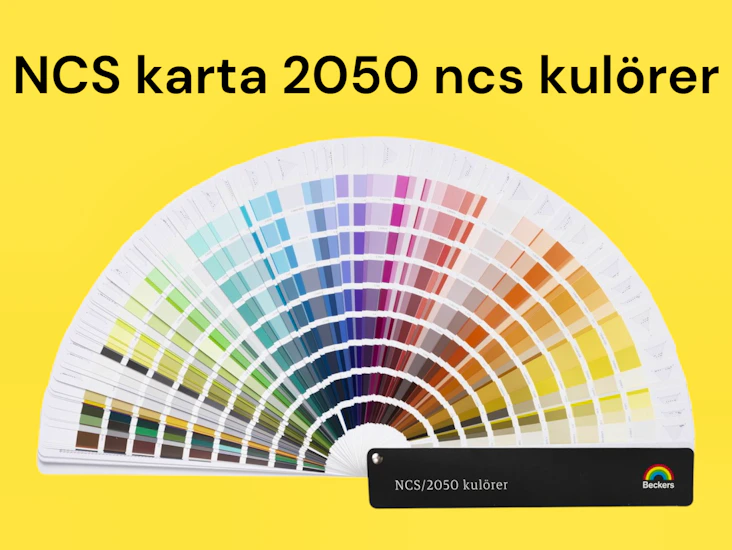Ncs karta med 2050 kulörer