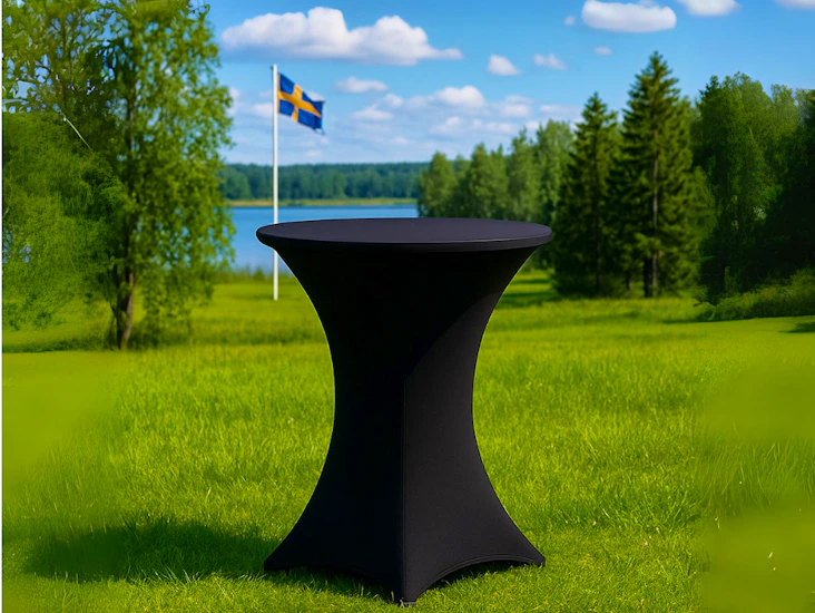 2 ståbord med svarta överdrag 🥂(frakt möjlig)