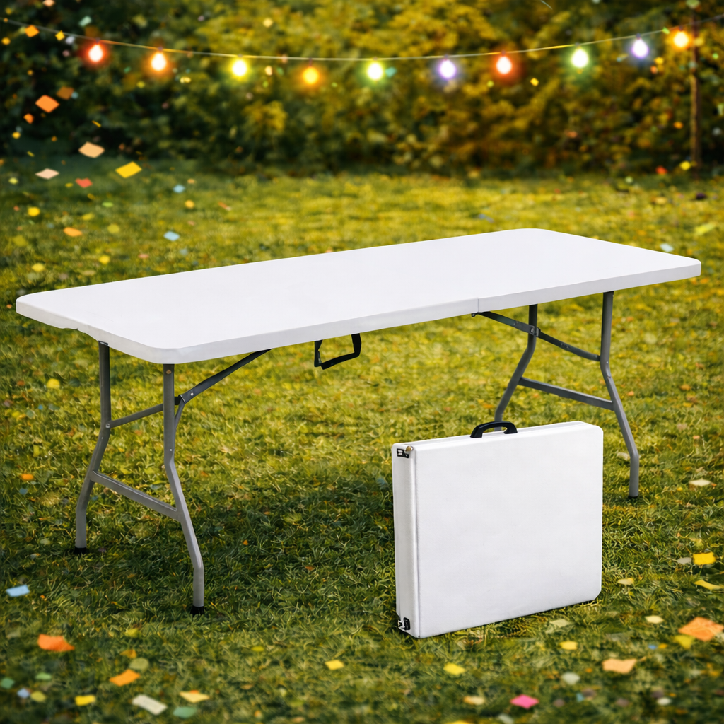6ft folding table with carry case