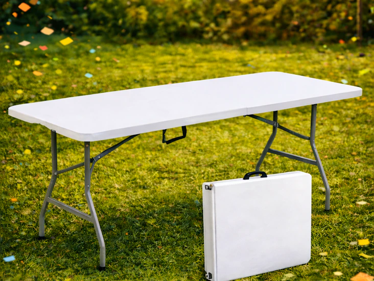 6ft folding table with carry case