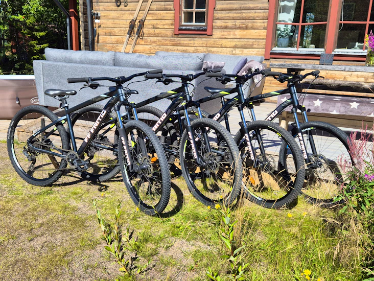 Mtb cyklar uthyres 27,5 finns i storlek s, m, l och xl