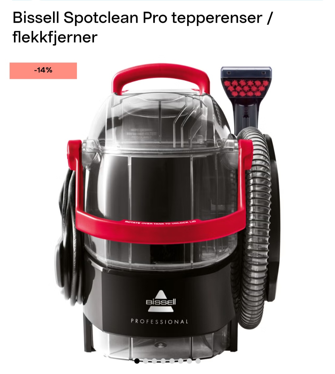Bissel spotclean pro tepperenser/flekkfjerner