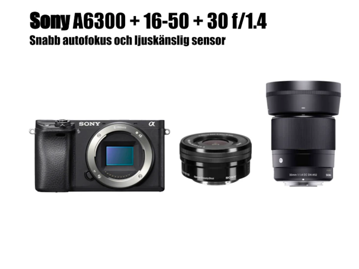 Sony a6300 + 2 objektiv