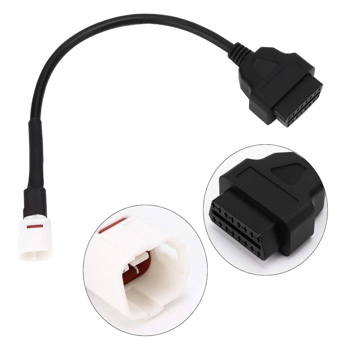 Obd2-adapterkabel för yamaha mc – 4-pin till obd2