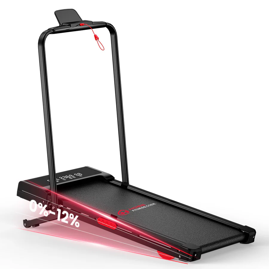 Gåband / löpband / walking pad med automatisk lutning – perfekt för hemmaträning eller hemmakontoret