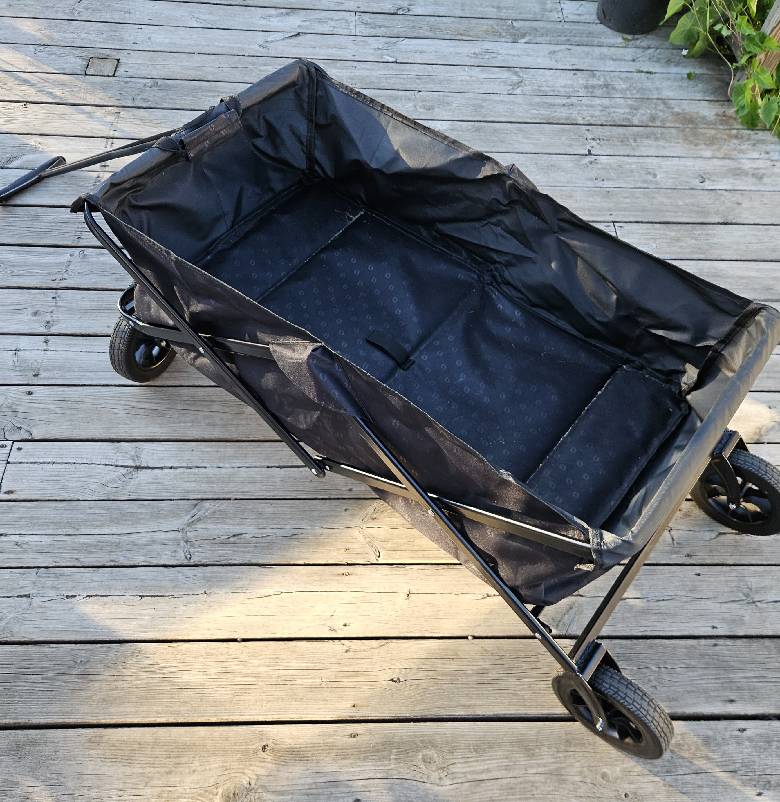 Hopfällbar skrinda/transporter 