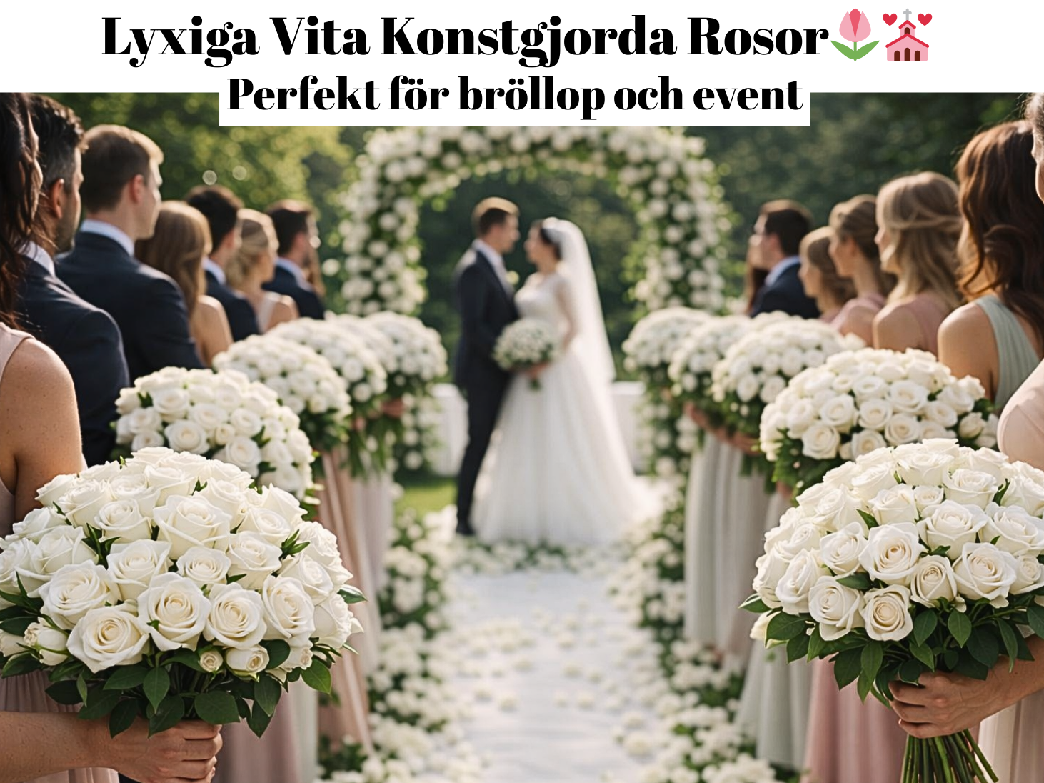 Lyxiga konstgjorda blommor/rosor | perfekt för bröllop & event 🌹✨ (plastblommor/konstblommor)