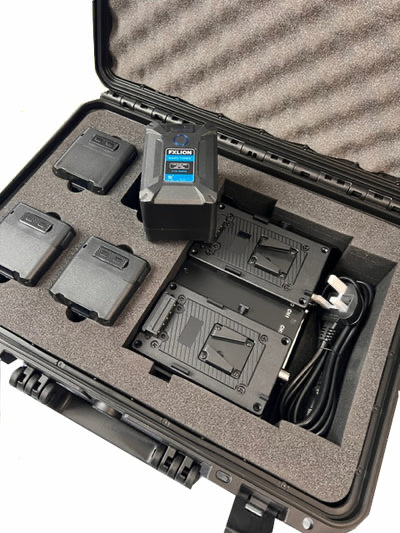 Fxlion nano three wireless 4 150wh v lock battery kit in hard case with charger