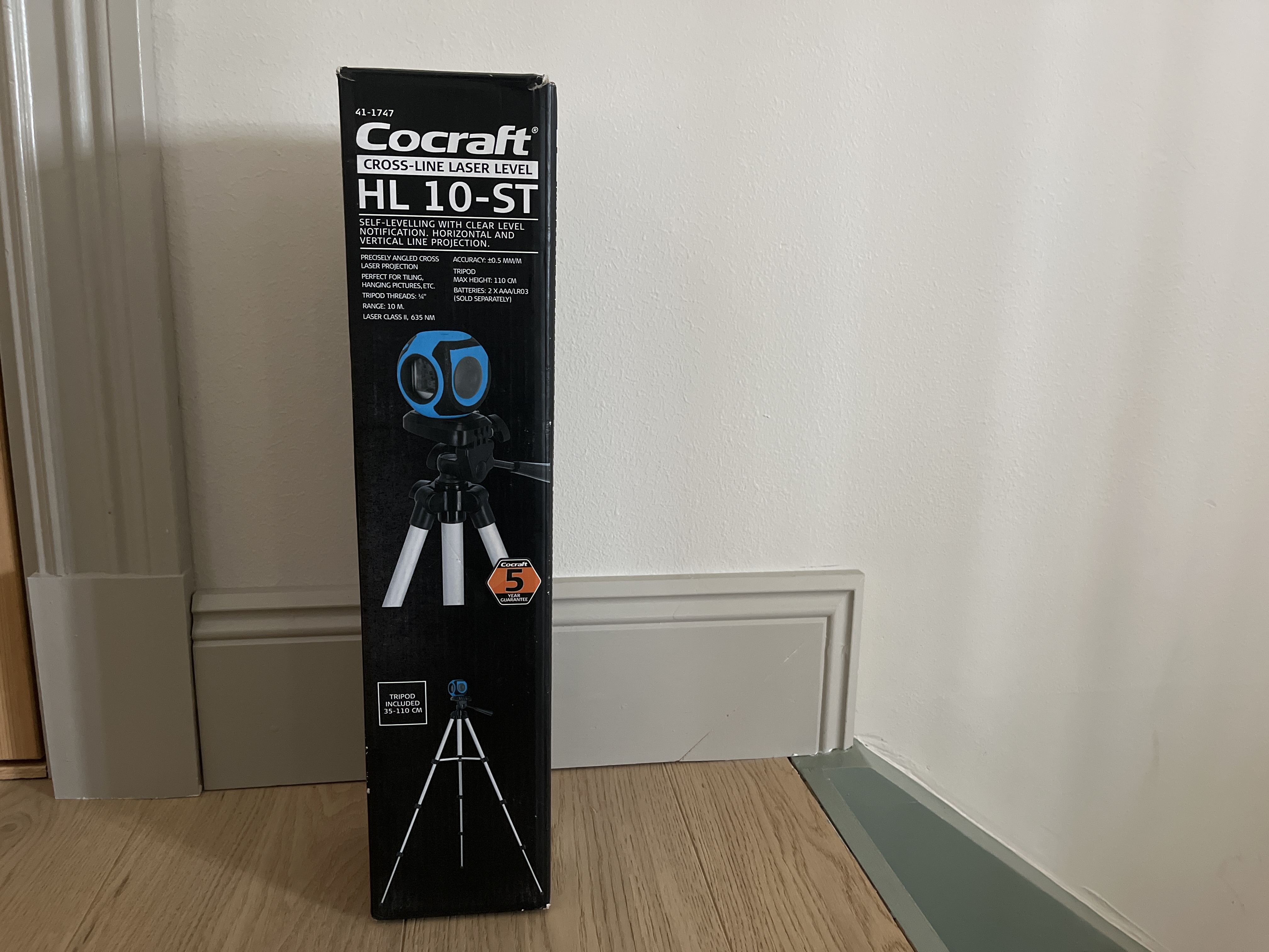 Krysslaser röd inkl stativ