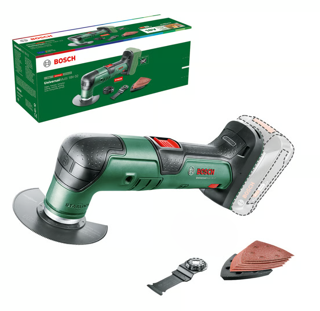 Bosch multikutter (3 batterier)
