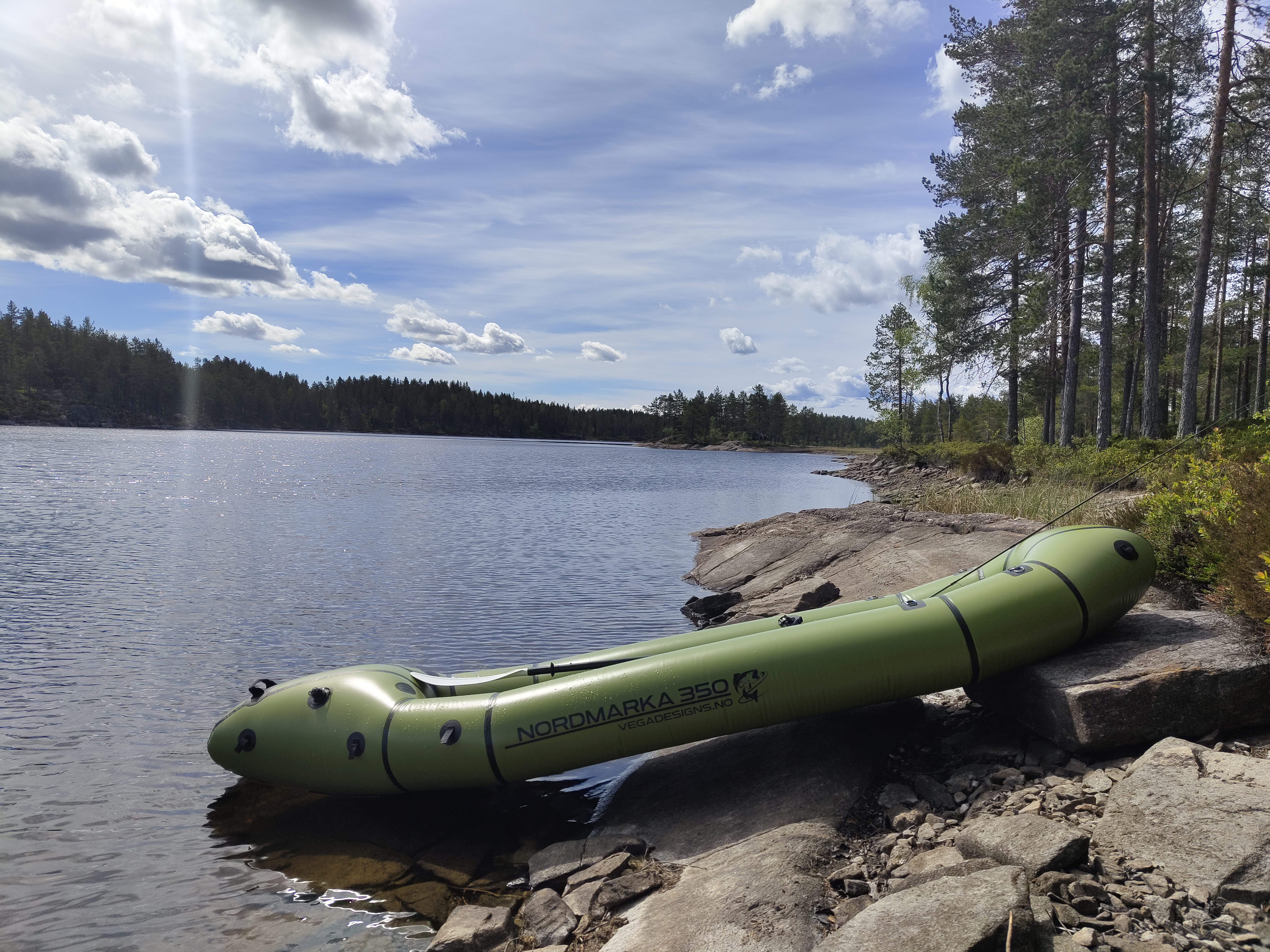 Packraft - dobbel tandem kajakk for 1 eller 2 personer