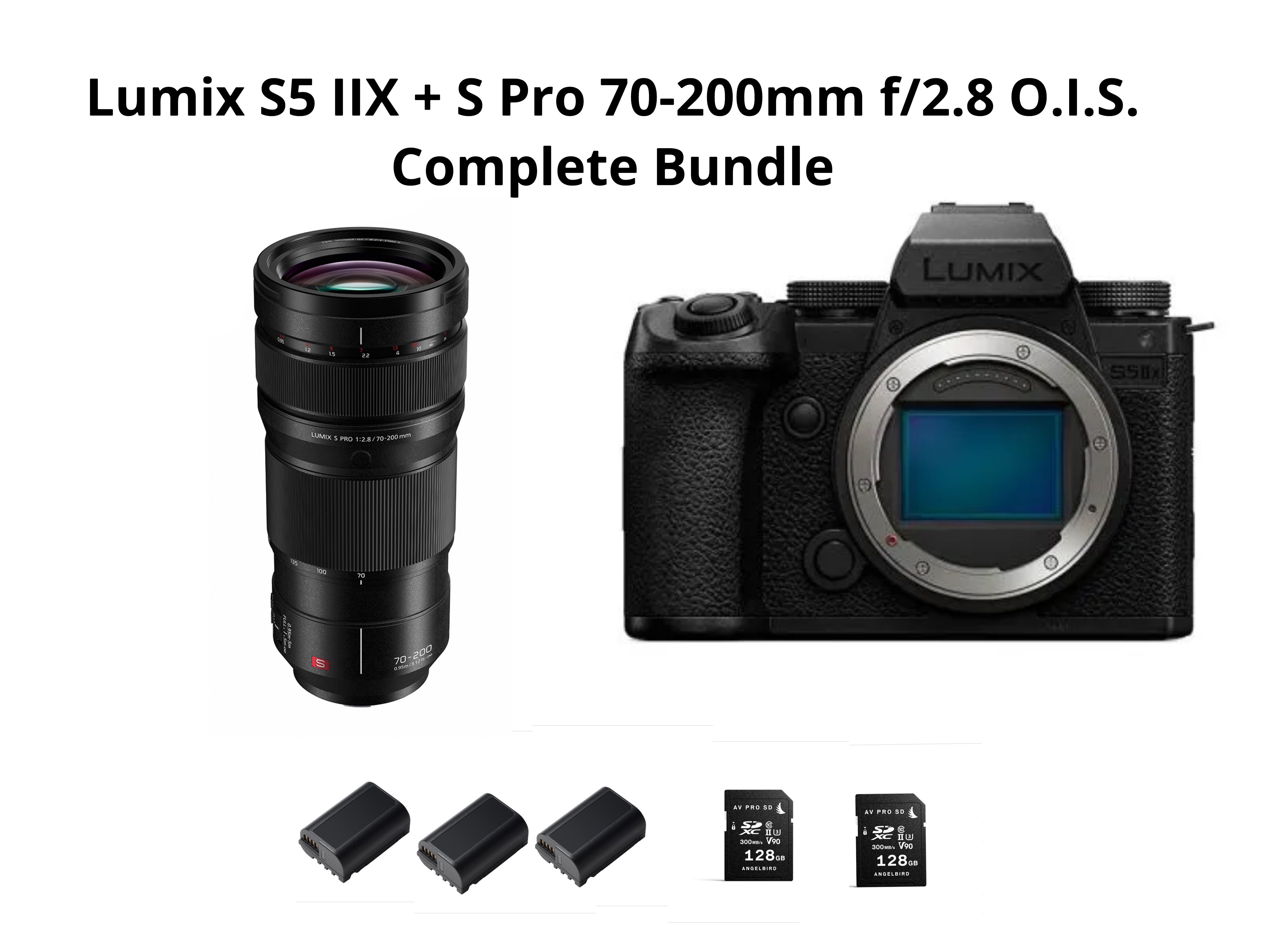 Lumix s5iix + s pro 70–200mm f/2.8 ( lumix s5 ii )