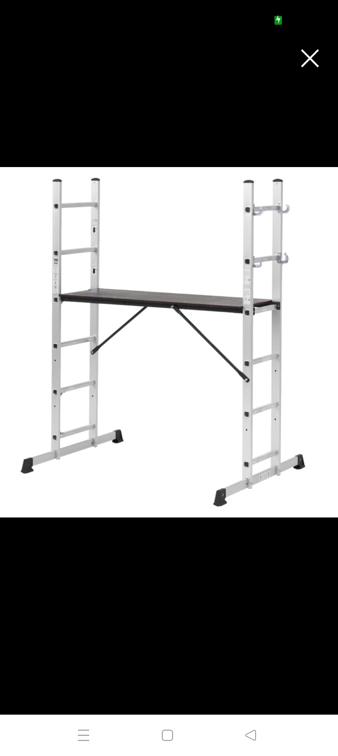 Kombinationsdsstege med arbets platform