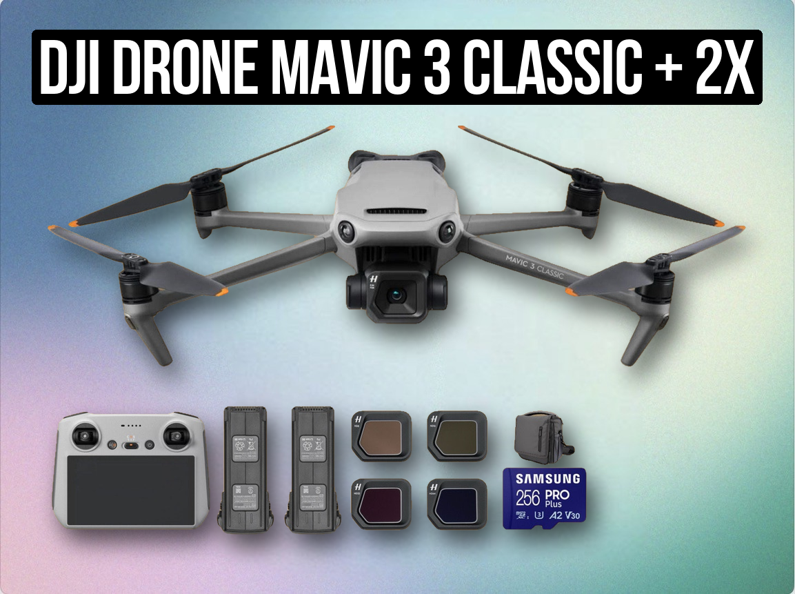 Dji drone mavic 3 classic + 2x battery + rc + nd filters