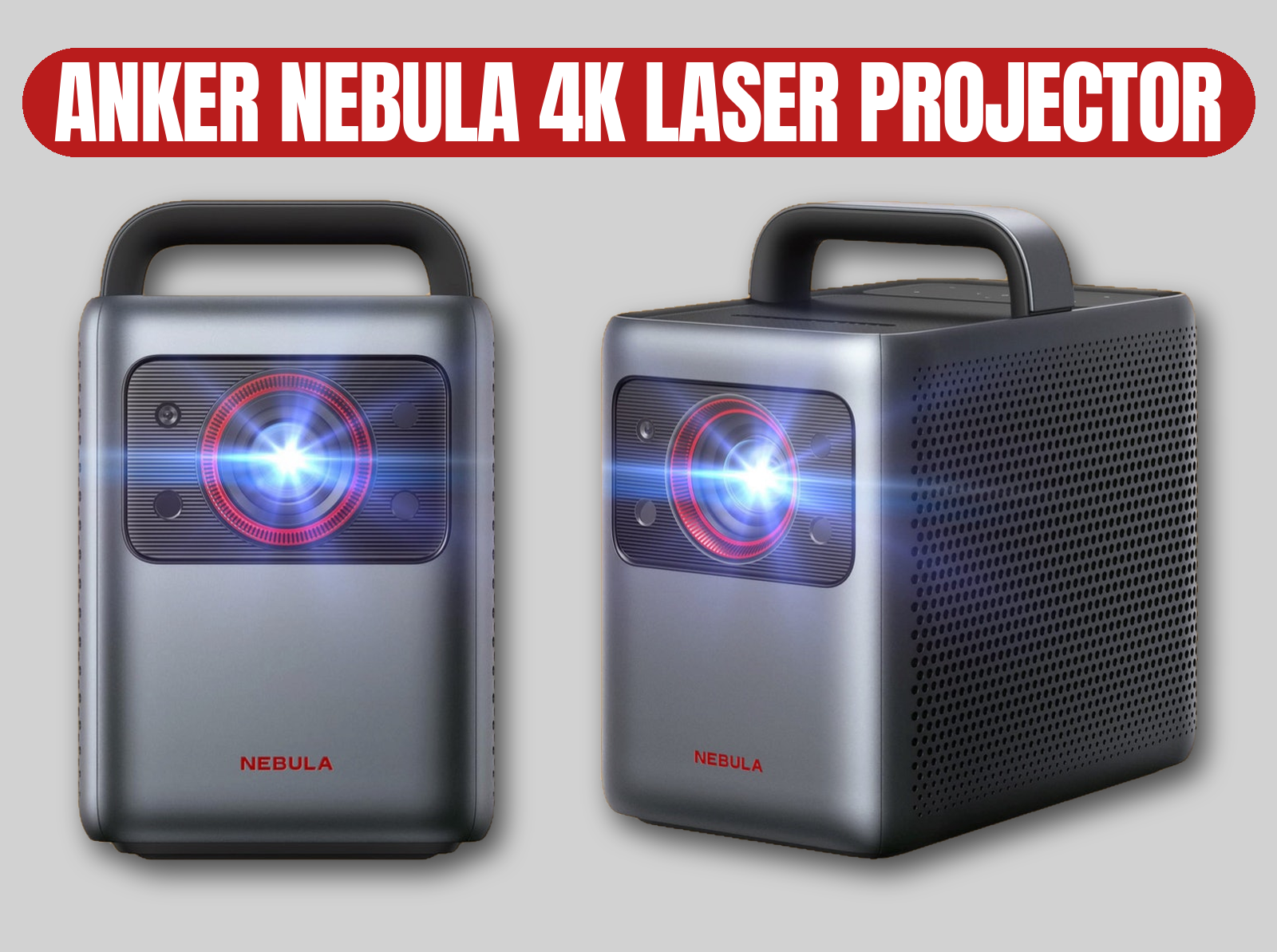 Anker nebula 4k laser projector | portable / smart cinema / battery powered (cosmos / capsule max)