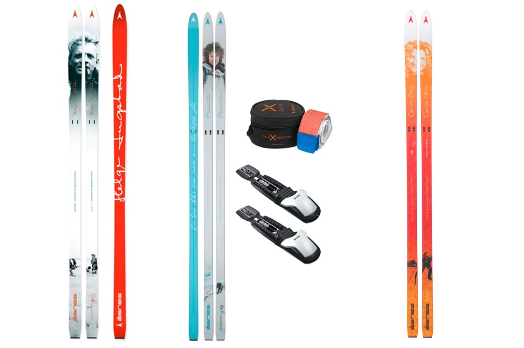 Åsnes fjellski i ulike varianter