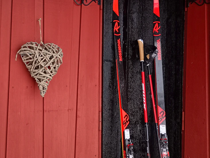 Skøyteski 188 cm rossignol s2 med staver konkurranseski